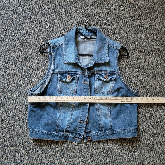 Vintage Highway Jeans Jacket Sleeveless Women’s Jacket Vest Size 1X - Picture 10 of 15